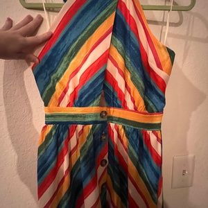 Rainbow Halter Dress